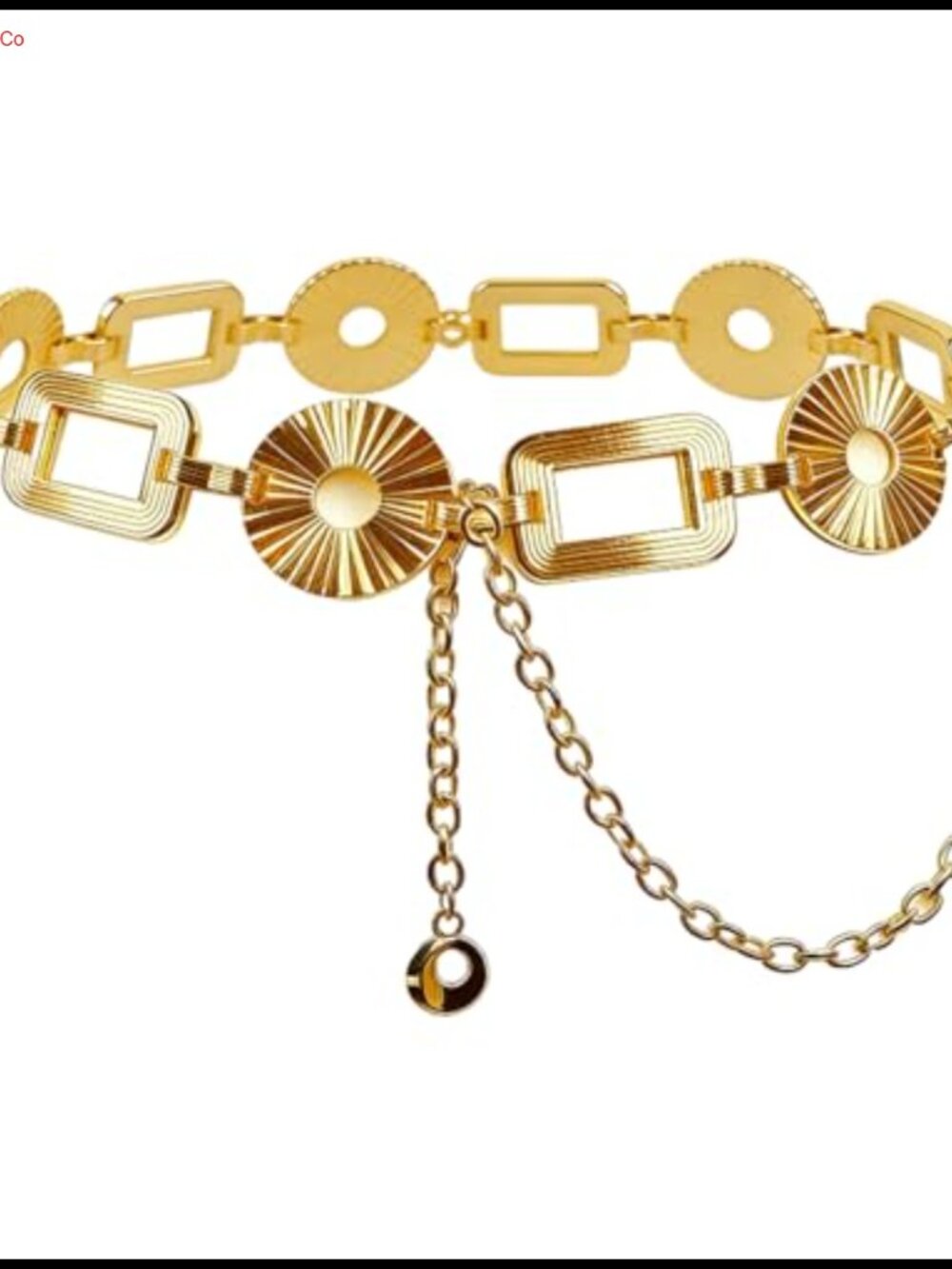 Women's Alloy Polished Electroplating Chain Waist Belt Body Jewelry